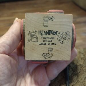 Cookies For Santa Cube Rubber Stamps